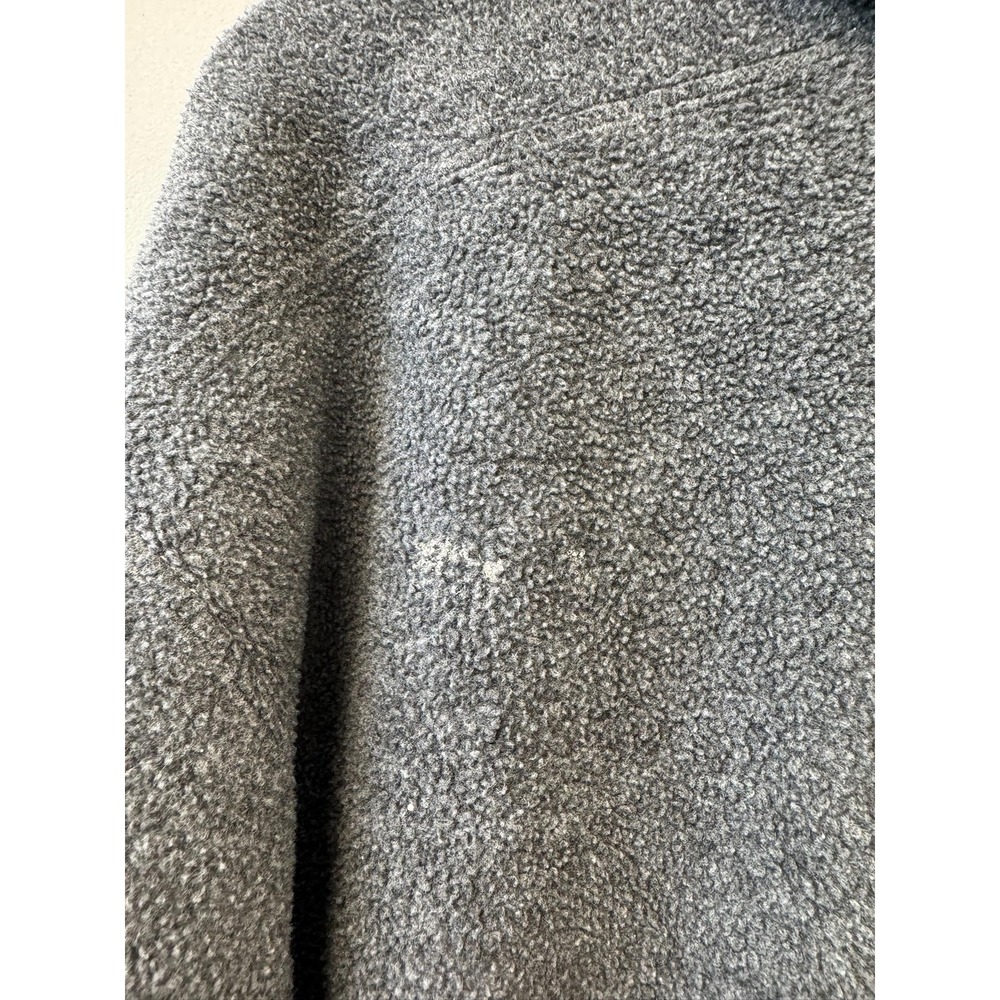 Vintage GAP Hoodie Mens Large Gray Fleece Pullover Hooded Sweatshirt Distressed - Picture 3 of 9